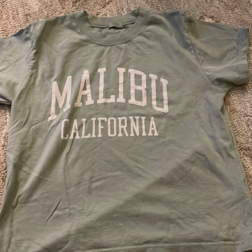 green brandy melville malibu shirt